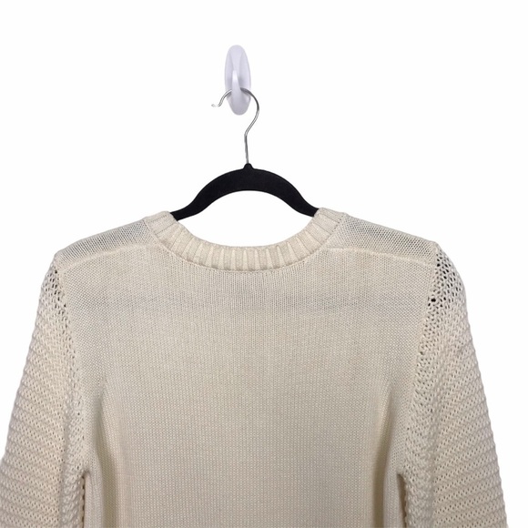 MIH Jeans Ivory Lova Textured Sweater Anthropologie - Picture 6 of 12